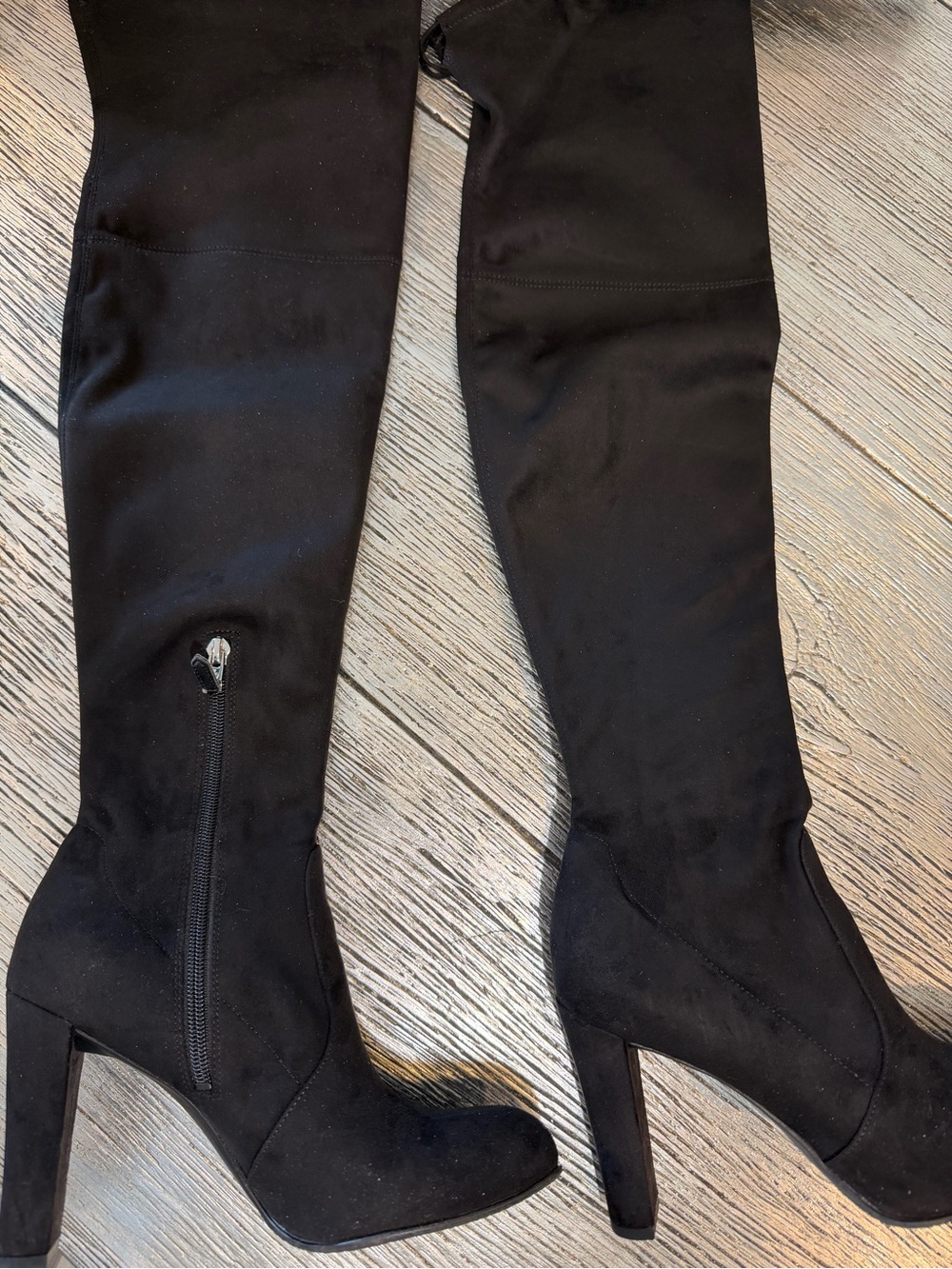 Sam Edelman Black Over-the-Knee Block Heel Boots